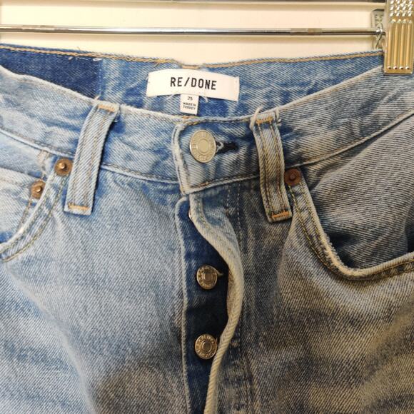 RE/DONE 70's Ultra High Rise Wide Leg Jeans 60's Fade Wash - Picture 8 of 15